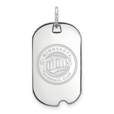MLB Minnesota Twins Small Dog Tag Pendant Sterling Silver Rhodium-plated SS027TWN, MPN: SS027TWN, 8…