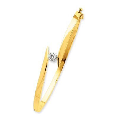 Bangle Bracelet Mounting 14k Two-tone Gold XB76, MPN: XB76, 883957200842