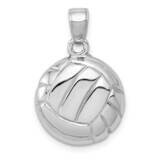 Open-Backed Volleyball Pendant 14k White Gold Polished C2655W, MPN: C2655W, 637218126538