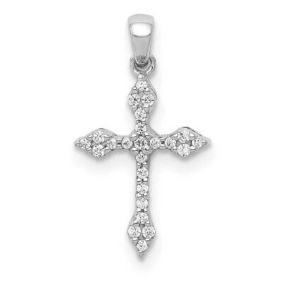1/15Ct. Diamond Cross Pendant 14k White Gold PM5076-008-WA, MPN: PM5076-008-WA, 883957514031