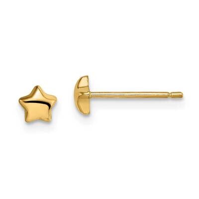 Star Post Earrings 14k Gold GK1016 by Madi K, MPN: GK1016, 191101980671