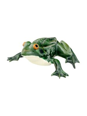 Bordallo Pinheiro Pinheiro Arte Bordallo Pinheiro Large Frog Laying Down Decorated 65003287, MPN: 6…