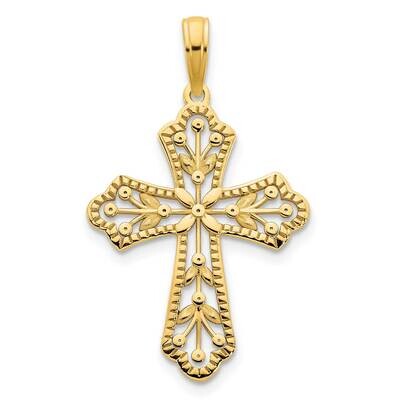 Fancy Cross Pendant 14k Gold D5069, MPN: D5069,