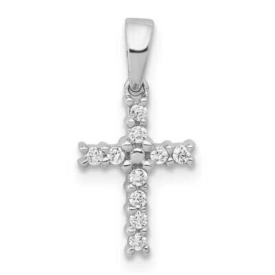 Latin Cross Pendant 14k White Gold Diamond PM4956-010-WA, MPN: PM4956-010-WA, 883957705965