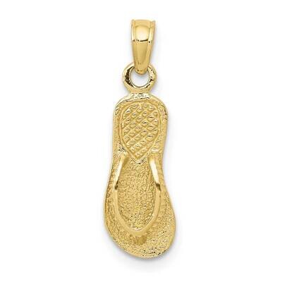 Single Flip-Flop Pendant 10k Gold 10C3228, MPN: 10C3228,