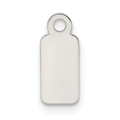 11.7 x 4.9mm Chain Tag Sterling Silver SS3738, MPN: SS3738,
