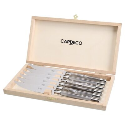Capdeco Conty Grey Steak Knives Set CON38-6KS, MPN: CON38-6KS, 3700922731293