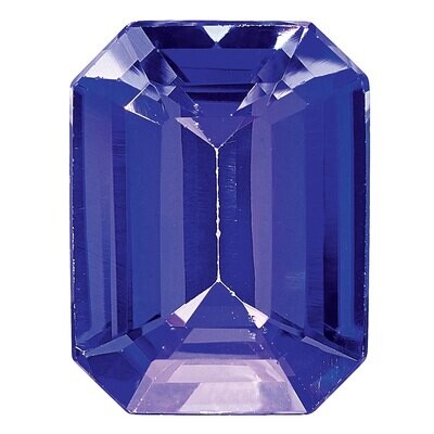 Tanzanite 7X5mm Emerald Cut AA Quality Gemstone TZ-0705-OCE-AA, MPN: TZ-0705-OCE-AA,