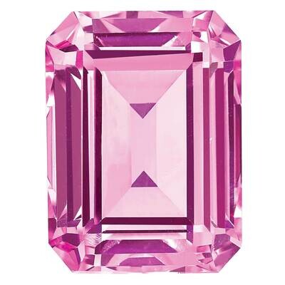 Sapphire Pink 5x3mm Emerald Cut Created CS-0503-OCE-PK, MPN: CS-OCE-PK, 883957999067