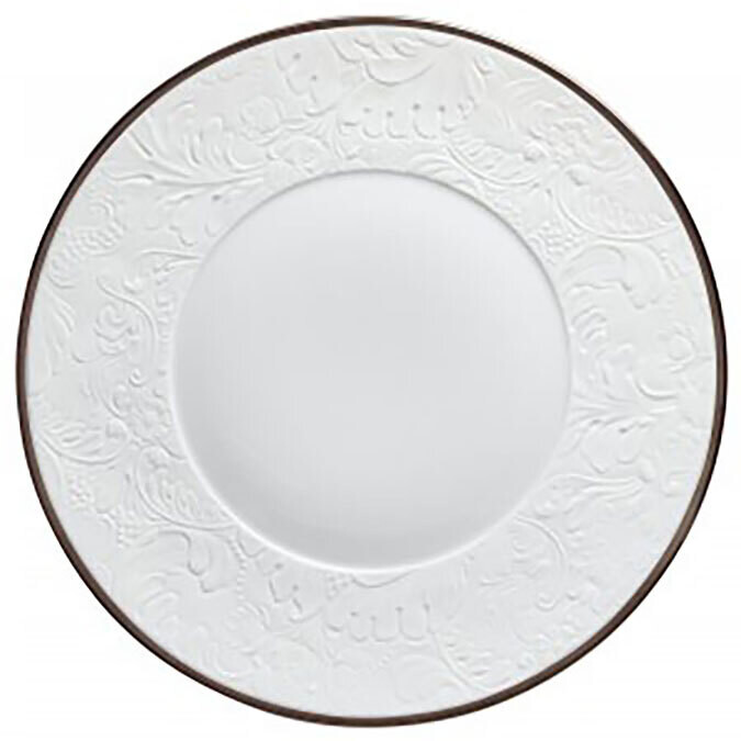 Raynaud Italian Renaissance Flat Plate With Engraved Rim Platinum Filet 0811-46-113024, MPN: 0811-4…