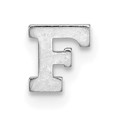 Die Struck Letter F 14k White Gold WG2220F, MPN: WG2220F,