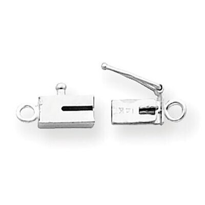 Replacement Tongue for Rectangle Barrel Clasp 14k White Gold WG1824X, MPN: WG1824X,