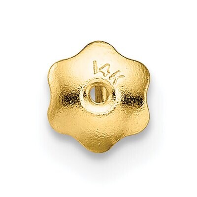 1 Hole Threaded Ear Nut 14k Yellow Gold YG2684, MPN: YG2684,