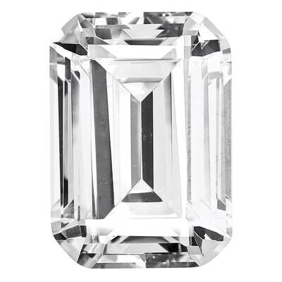 Cubic Zirconia White 9x7mm Emerald Cut A Quality CZ-0907-OCE-WH-A, MPN: CZ-OCE-WH-A,