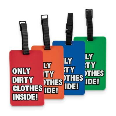 4-Piece Dirty Clothes Luggage Tag Set GM22556, MPN: GM22556, 788089151935