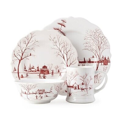 Juliska Country Estate Winter Frolic Ruby 4 Piece Place Setting CE40/73, MPN: CE40/73, 810034831835