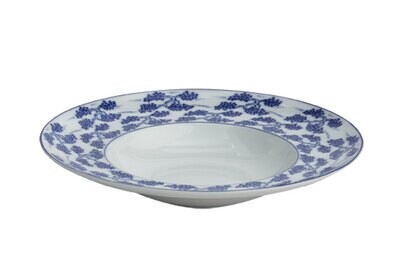 Mottahedeh Blue Shou Rim Soup Plate S106, MPN: S106,