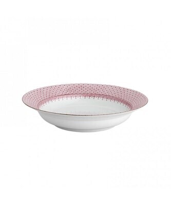 Mottahedeh Pink Lace Rim Soup Plate S1256, MPN: S1256,