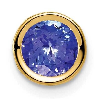 6mm Tanzanite bezel pendant 14k Gold XP321T, MPN: XP321T, 883957206127