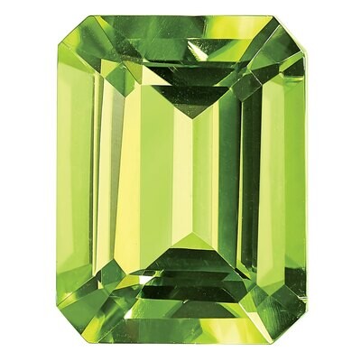 Peridot 5X3mm Emerald Cut AA Quality Gemstone PE-0503-OCE-AA, MPN: PE-0503-OCE-AA,
