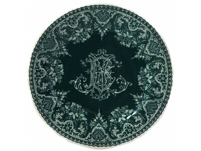 Gien Les Depareillees Dessert Plate Monogramme 1841ADE226, MPN: 1841ADE226, 840769030494