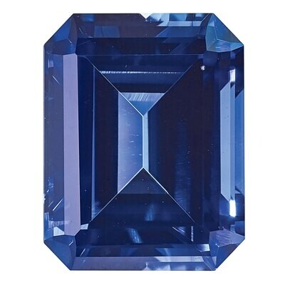 Created Sapphire Blue 10X8mm Emerald Cut Gemstone CS-1008-OCE-BL, MPN: CS-1008-OCE-BL, 883957057231