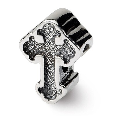 Budded Cross Bead - Sterling Silver QRS1292, MPN: QRS1292, 883957302522