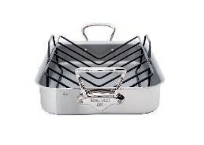 Mauviel M&#39;Cook Roasting Pan with Rack 40 x 30cm 521741