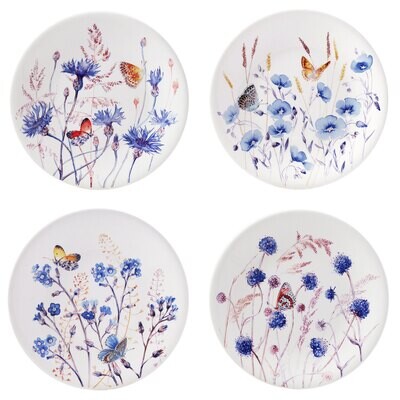 Gien Azur Dessert Plates Assorted 1810B4AD02, MPN: 1810B4AD02, 840769076324