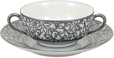 Raynaud Tolede White Platinum Cream Soup Saucer, MPN: 0530-20-359018, 3660006627587