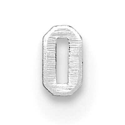 Die Struck Number 0 14k White Gold WG2179, MPN: WG2179,