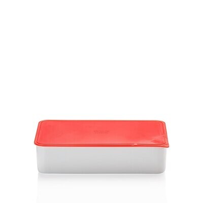 Arzberg Bowl Rectangular With Vacuum Lid Red 9 7/8 X 5 7/8&quot; 40 2/3 Oz, MPN: 43330-609993-28472, UPC…