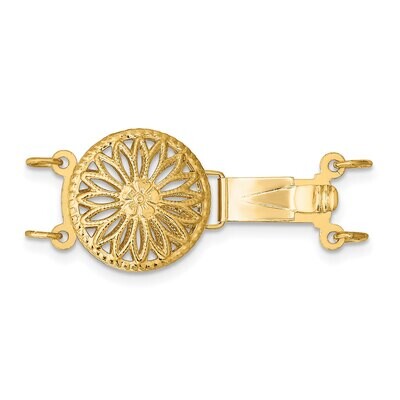 Multi-Strand Bead Pearl Clasp 14k Yellow Gold YG1982, MPN: YG1982,
