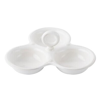 Juliska Berry &amp; Thread Whitewash Triple Bowl Server JA58/W, MPN: JA58/W, 814057013889