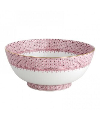 Mottahedeh Pink Lace Round Serving Bowl S1261, MPN: S1261,