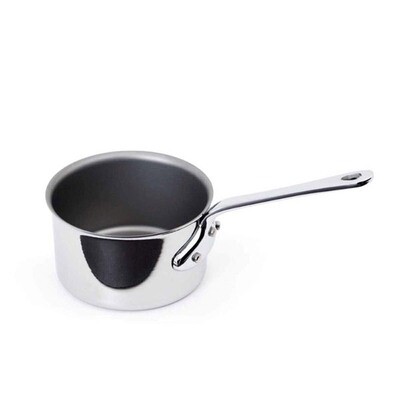 Mauviel M&#39;Mini Stainless Steel Small Saucepan 7cm 2.8 Inch .15 Qt.