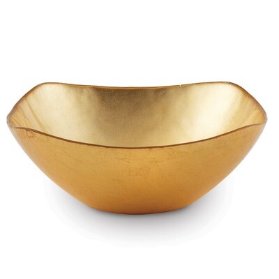 Medium Atlas Square Golden Glass Bowl GM18206, MPN: GM18206, 15227312324