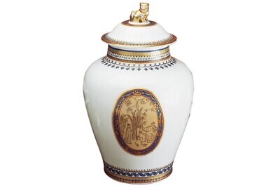 Mottahedeh Chinoise Blue Ginger Jar Large S1510, MPN: S1510,