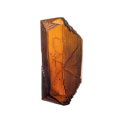 iittala Kartta Glass Sculpture 5.9 Inch x 12.5 Inch Copper, MPN: 1057709, 6411923670975