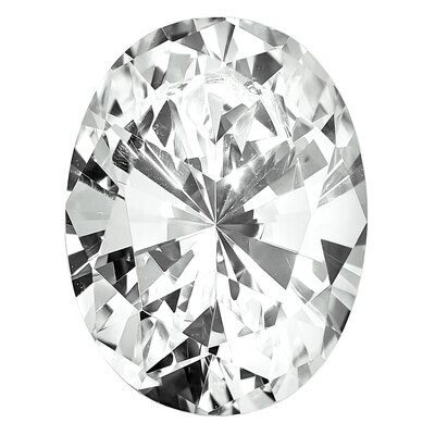 Cubic Zirconia White 4X3mm Oval AAA Quality Gemstone CZ-0403-OVF-WH-AAA, MPN: CZ-0403-OVF-WH-AAA,