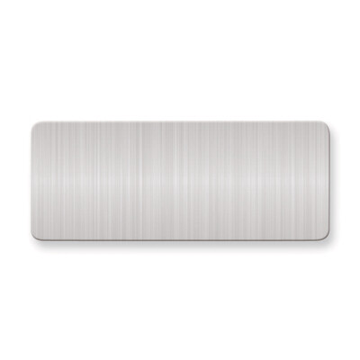 1 X 2 1/2 Satin Alum Plates-Sets of 6  GL6676-SA, MPN: GL6676-SA,