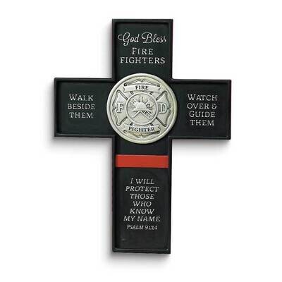 God Bless Fire Fighters Wall Cross GM24246, MPN: GM24246, 95177571446