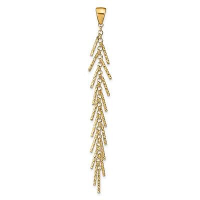 Leslie&#39;s Pendant 14k Gold Polished Diamond-cut HB-LF1469, MPN: LF1469, 196904158142