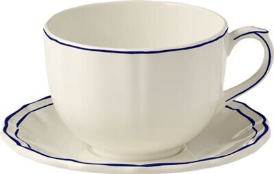 Gien Filet Cobalt Jumbo Cup &amp; Saucer 15411PTJ26, MPN: 15411PTJ26, 3660838021225