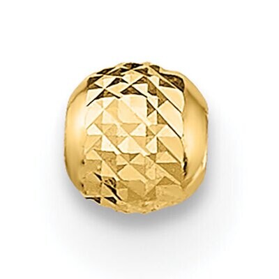 Diamond Cut Pattern 3mm Bead 14k Yellow Gold YG2344, MPN: YG2344,