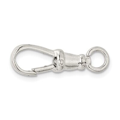21.8 x 7.8mm Fancy Lobster Clasp Sterling Silver SS3396, MPN: SS3396,
