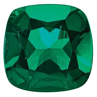 Created Emerald 5mm Square Cush Gemstone CE-0500-CUF, MPN: CE-0500-CUF,
