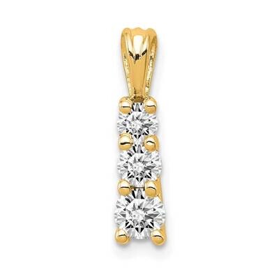 Aa Diamond Small Three Stone Pendant 14k Yellow Gold XP1399YAA, MPN: XP1399YAA, 883957048437