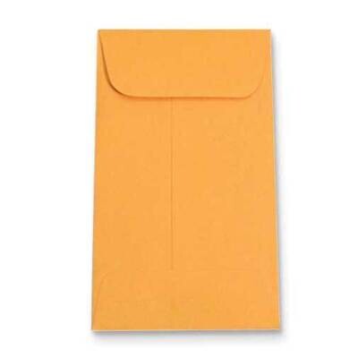 Box of 500 #4.25 Kraft Coin 4.25inX2.25in Envelopes JT5426, MPN: JT5426,