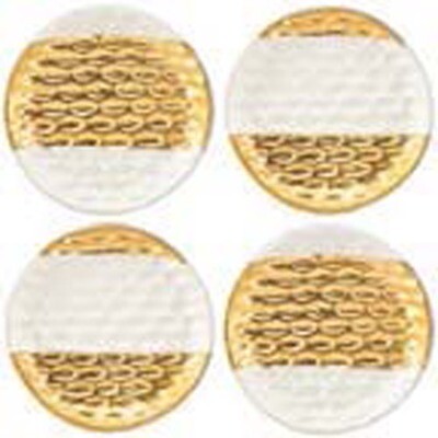 Michael Wainwright Truro Gold Canape Plates Set Of Four, MPN: 864155, 878686018981ÿ